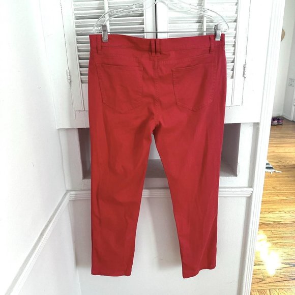 NEW YORK & CO Salmon Colored Jeans, Size 10 - Picture 2 of 4